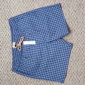 New J.Crew mens swim trunk 6" in seersucker size M